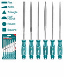 TOTAL TOOLS 6pcs mini file set 140mmx3mm - THT91462