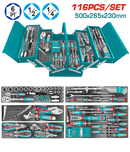 TOTAL TOOLS 116 Pcs Tool Chest Set, 5-Drawer Steel Cabinet, Complete with Tools - THTCS351167