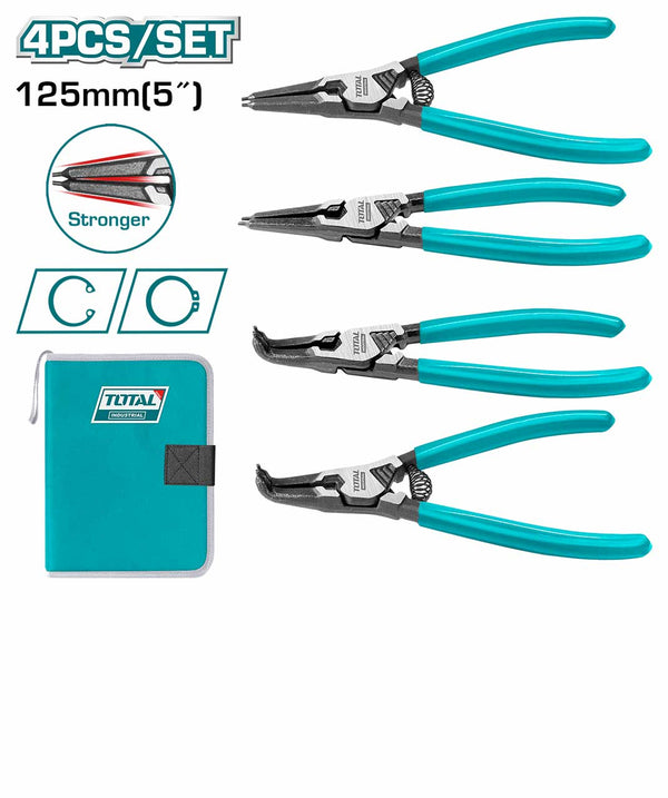 TOTAL TOOLS4 Pcs circlip pliers set-THTJ214041