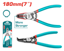 Total tools Bent external circlip pliers 7"- THTJ21802