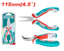 Total tools Mini bent nose pliers 4.5" - 115 mm - THTMN456