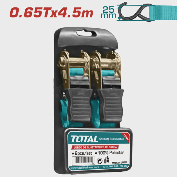 Total tools Ratchet straps 4.5 m - THTRS065455