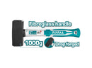 TOTAL TOOLS Stoning hammer With Fiberglass Handle 1000g - THTS721000