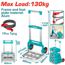 Total tools Foldable hand truck capacity up to 130kg -THWB61201