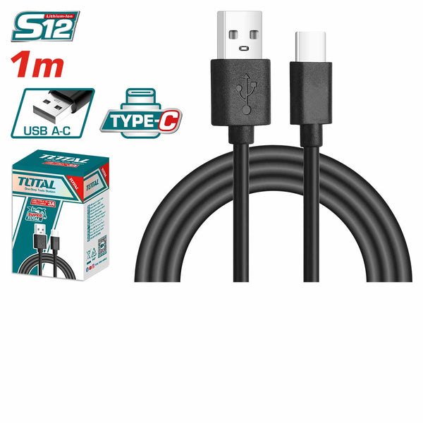 TOTAL TOOLS USB type-A to type-C cable -TIUCC01