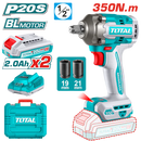 طقم بطارية من توتال تولز – دريل بطارية  1/2" و يد سيستيم  3/8" بالبطارية  - Promotion-011