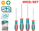 Total tools 4 Pcs screwdriver set S2  - TKSDS0426
