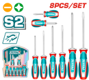 Total Tools Screwdriver Set 8 Pcs S2 ( slotted & Phillips) – Model TKSDS0826