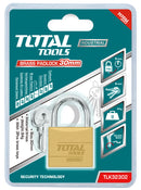 TOTAL TOOLS Heavy Duty Brass Padlock 30mm - TLK32302