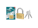 TOTAL TOOLS  Heavy duty brass padlock 40mm -TLK32402