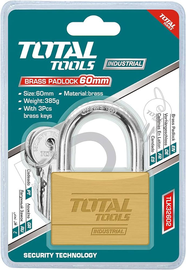 توتال تولز قفل نحاس عالي التحمل 60 ملم - TLK32602
