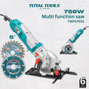 TOTAL TOOLS Multi function saw 750W 5 Inch - TMFS7501