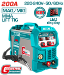 Total Tools 200A Inverter Welding Machine for MAG/MIG/MMA/TIG –  TMGT20058