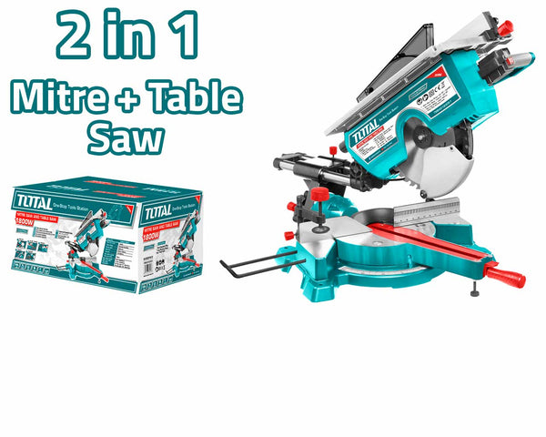 TOTAL TOOLS Mitre saw and table saw 1800w 12inch - TMS43183051