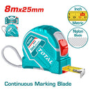 TOTAL TOOLS Steel measuring tape 8m x 25mm -TMT126681