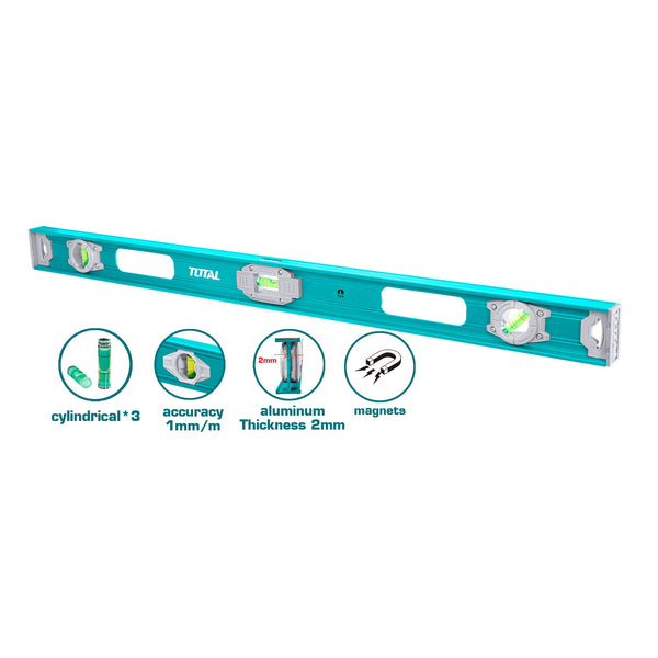 TOTAL TOOLS Spirit level 100cm with magnetic - TMT210026