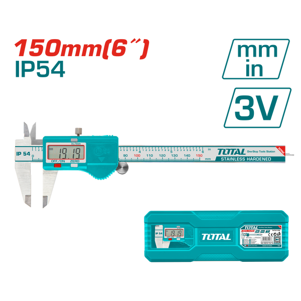 TOTAL TOOLS Digital caliper (6") / Range 0 - 150mm - TMT321506