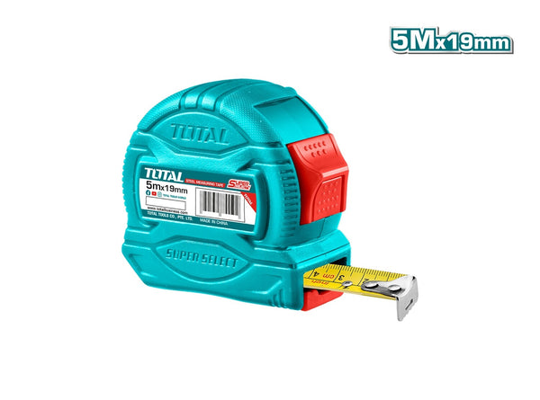 TOTAL TOOLS Steel measuring tape 5m x 19mm - TMT34519