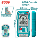 TMT516004 - توتال تولز افوميتر ديجيتال ذكي 600 فولت مع  3 حجر بطارية 
