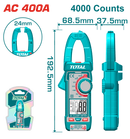 توتال تولز كلامب ميتر  400 امبير  ديجيتال AC  موديل TMT762001
