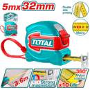Total Tools Measuring Tape 5m × 32mm Magnetic – Double-Sided – TMT80532M