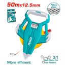 Total tools Industrial Fibreglass measuring tape Integrated handle 50m * 12.5 mm ( metric and inch )- TMTF13506