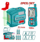Total Tools Laser Measuring Combo Set 2 Pcs (Laser Distance Measurer 100m + 2-Line Green Laser Level) –  TOSLL0502