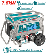 Total Tools Gasoline Generator 7.5kW 16HP 25L Tank – TP175006
