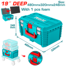 توتال تولز شنطة عدة بلاستيك  19 بوصة  عمق  248 مم  فابله  للتركيب  - TPBXS103