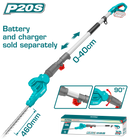 Total tools Cordless pole hedge trimmer 20V without Battery and charger - TPHT201601