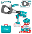 توتال تولز مقص كابلات هيدروليك بطارية 85 مم  20  فولت 5 امبير + 2 بطاريه شاحن - TRCLI2005 