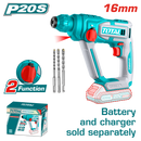 توتال تولز هيلتى تخريم و تكسير 20  فولت  16 مم  بدون بطارية و شاحن  - TRHLI20168