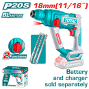 توتال تولز هيلتى براشليس بطاريه 20 فولت 18 مم  1.8 جول - بدون بطارية و شاحن  - TRHLI20188 
