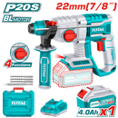 توتال تولز  هيلتى بطارية 20 فولت  Brushless  كعب بلس 22 مم مع  بطارية و شاحن   TRHLI202081