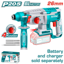 توتال تولز هيلتى بدون شربون 20 فولت بدون بطاريه وشحن- TRHLI20228