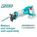 Total tools Cordless reciprocating saw 20V withot Battery and charger -TRSLI1152