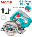 TS3141106 -  توتال تولز منشار صينية رخام 1400 وات 110مم