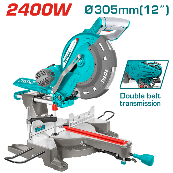 Total tools Mitre saw 12" 2400 w - TS42183057