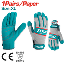 Total Tools XL Mechanical Fabric Gloves with Microfiber Palm – TSP1808-XL
