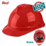 Total tools Red Safety helmet with Chin strap - TSP2604