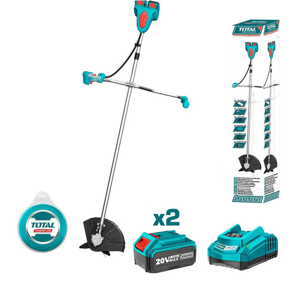 TOTAL TOOLS Lithium-ion string trimmer and brush cutter - TSTLI202521