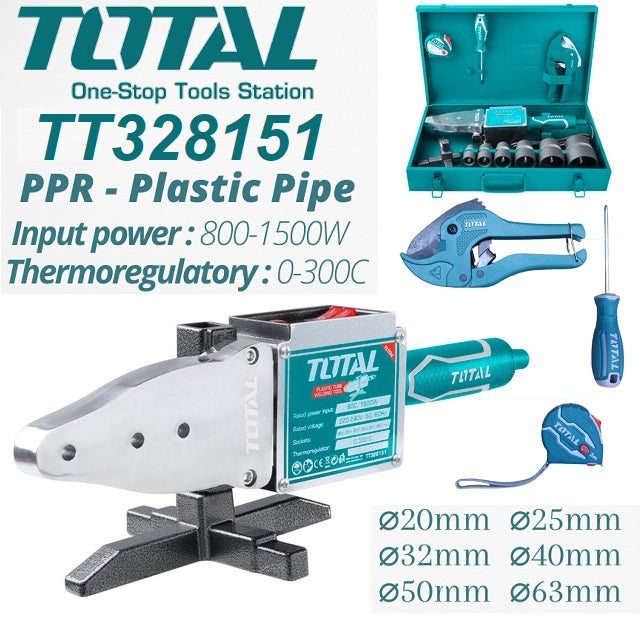 TOTAL TOOLS Plastic tube welding tool 1500 W -TT328151