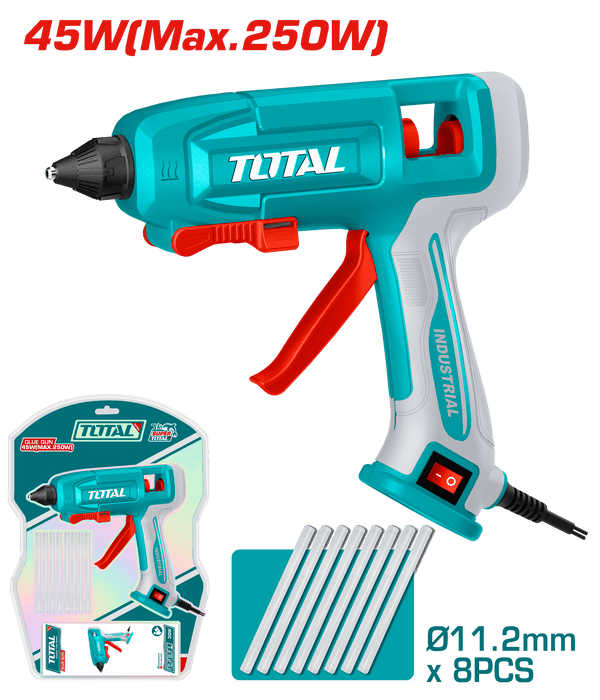 Total Tools 45W Glue Gun 11.2mm + 8 Glue Sticks – TT401116