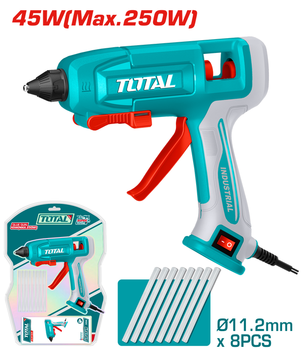 Total Tools 45W Glue Gun 11.2mm + 8 Glue Sticks – TT401116
