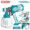 TOTAL TOOLS 530W Electric Spray Gun with 1000 ml Plastic Container – Model TT4506