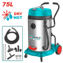 Total Tools Vacuum cleaner Wet and dry cleaning 2400W -75L-Tvc24751