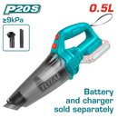 Total Tools Lithium-Ion Cordless vacuum cleaner 20V Without Battery And Charger-TVLI201261