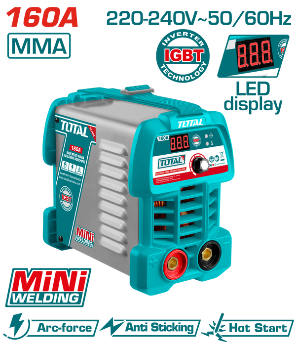 Total Tools Inverter MMA welding machine 160 A-TW216049