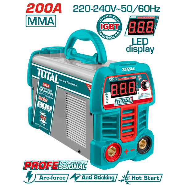 Total tools Inverter MMA welding machine 200 A - TW220069