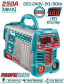 Total Tools Inverter Welding Machine 250A 220V – Electrode 1.6:5 mm - TW225069